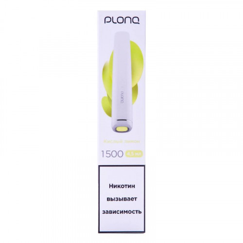 Электронная сигарета Plonq Plus Sour Lemon (Плонг Плюс Кислый лимон)